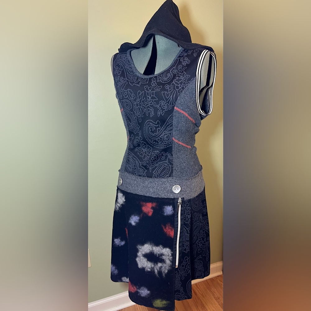 Limited Edition Linea Domani Wool Patchwork Dress, M